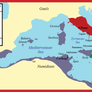 Image - Map of Mediterranean, Hannibal, and the speakers